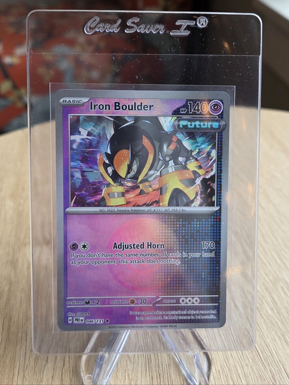 Iron Boulder Poke Ball Holo Pokémon Card Prismatic Evolutions Poke Ball Card